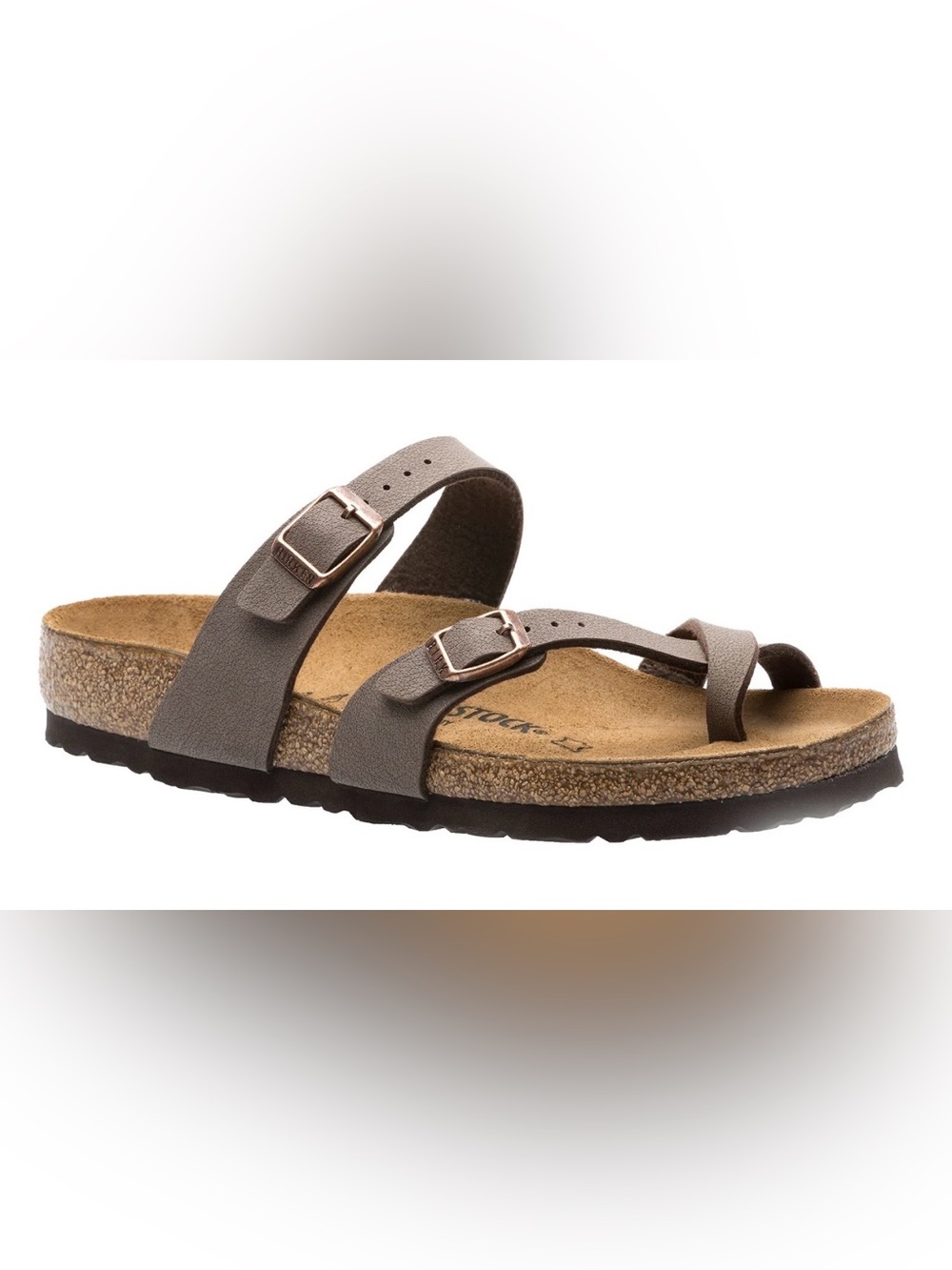 BIRKENSTOCK Mayari Toe-Loop Sandals. Metallic Taupe Finish. EU Size 41
